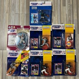 Vintage 90s Starting lineup Lot of 7 MLB Figurines In Box Frank Thomas